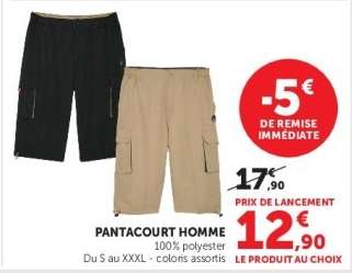 Pantacourt Homme
