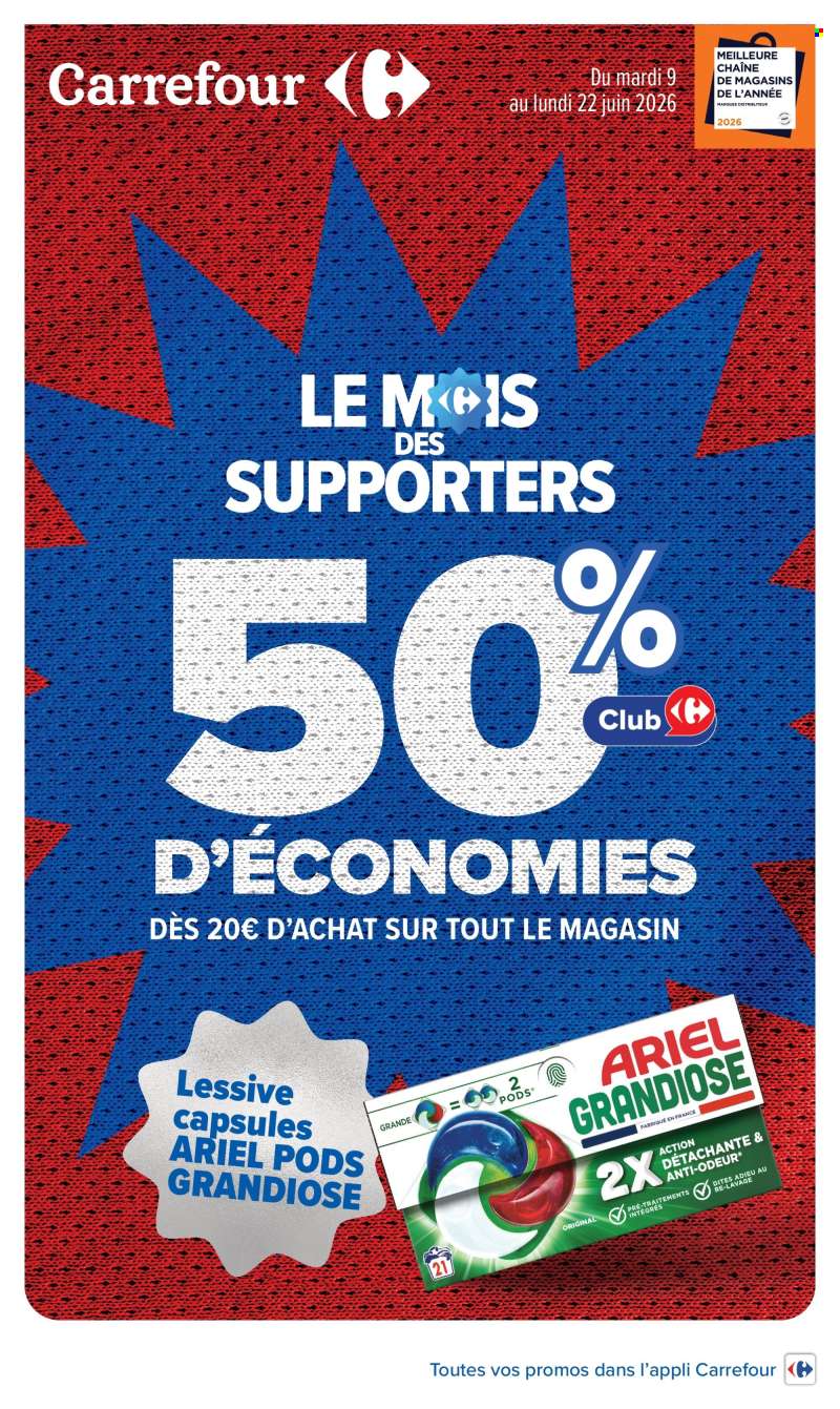 Catalogue Carrefour Hypermarchés - 09/06/2026 - 22/06/2026.