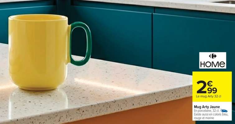 Mug Arty Jaune