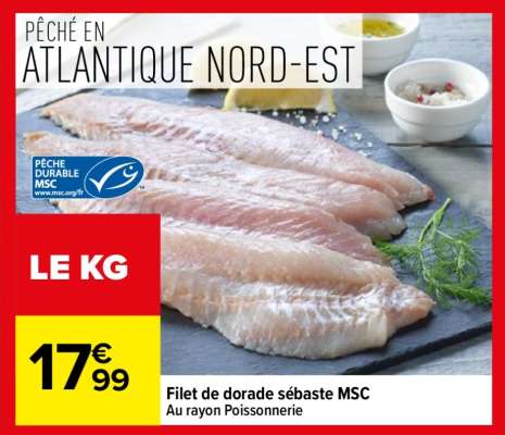 Filet de dorade sébaste MSC