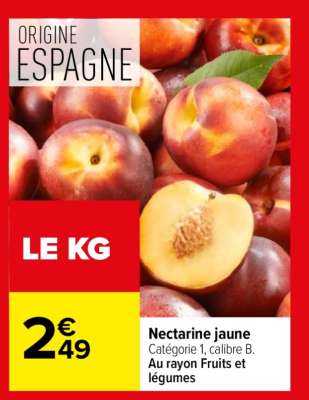 Nectarine jaune
