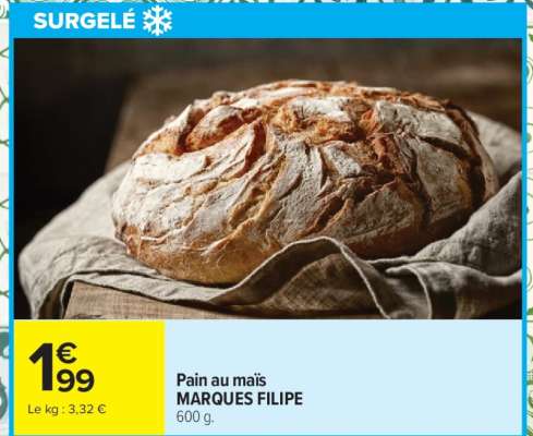 Pain au maïs MARQUES FILIPE