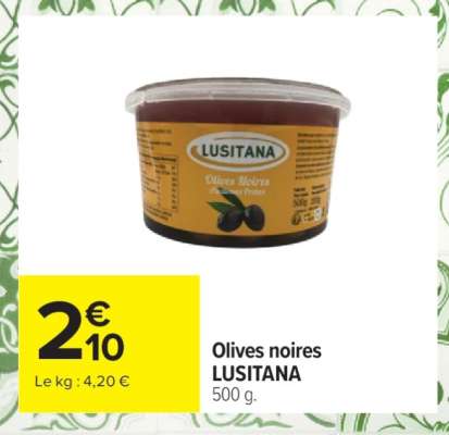 Olives noires LUSITANA