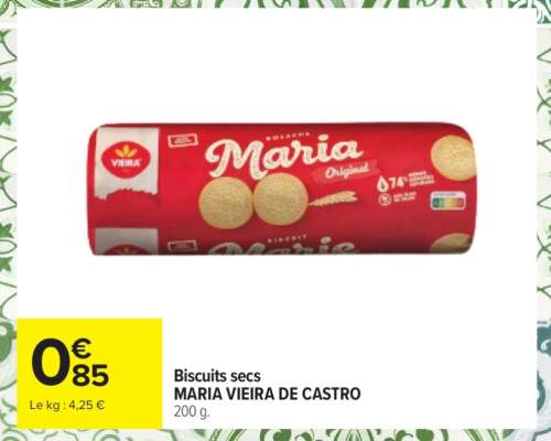 Biscuits secs MARIA VIEIRA DE CASTRO