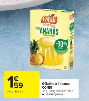 Gélatine à l’Ananas CONDI