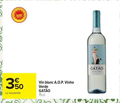 Vin blanc A.O.P. Vinho Verde GATÃO
