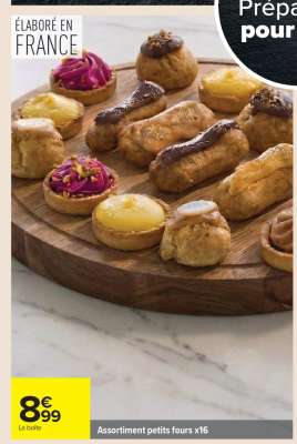 Assortiment petits fours x16