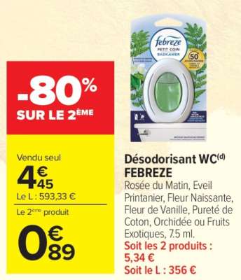 Désodorisant WC FEBREZE