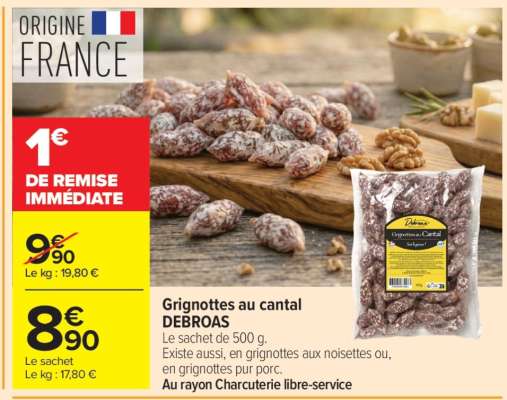 Grignottes au cantal DEBROAS