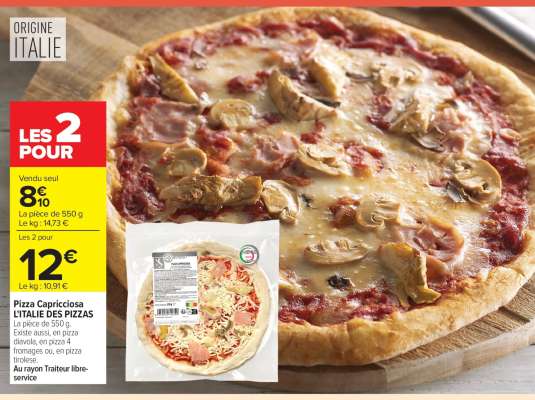 Pizza Capricciosa L'ITALIE DES PIZZAS