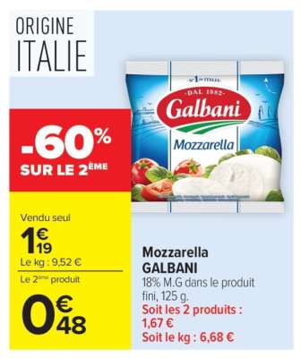 Mozzarella Galbani