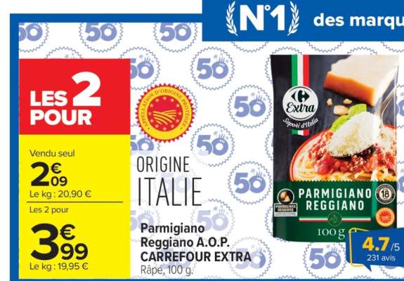 Parmigiano Reggiano A.O.P CARREFOUR EXTRA