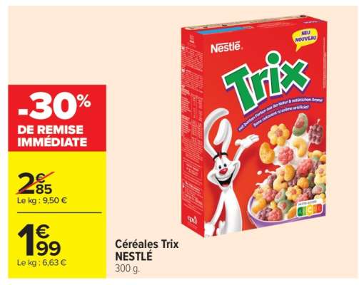 CÉRÉALES TRIX NESTLÉ