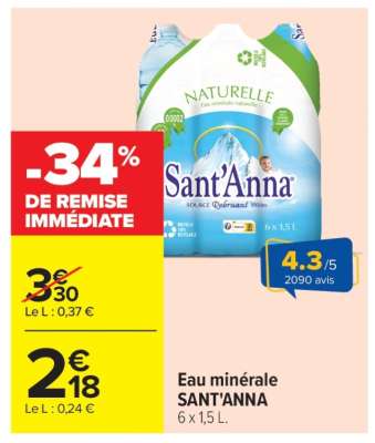 Eau minérale SANT'ANNA