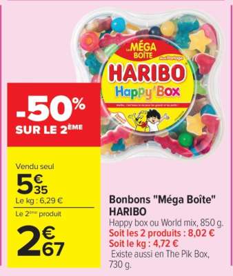 Bonbons «Méga Boîte» HARIBO
