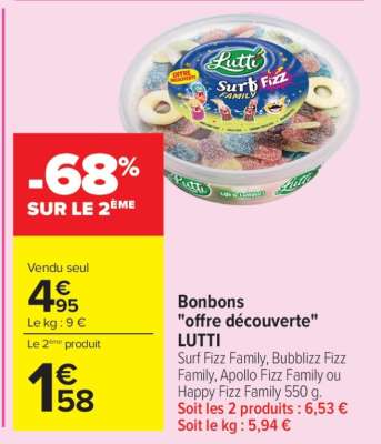 Bonbons "Offre Découverte" LUTTI