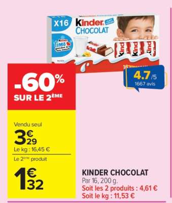 KINDER Chocolat