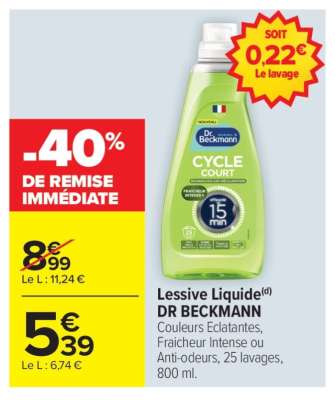 LESSIVE LIQUIDE "DR. BECKMANN"