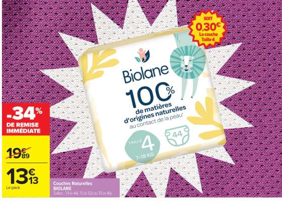 Couches Naturelles BIOLANE