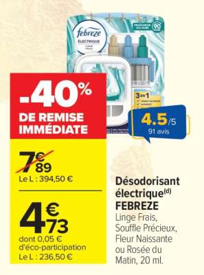 Désodorisant électrique FEBREZE