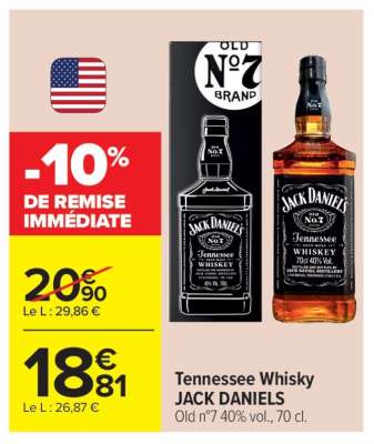 Tennessee Whisky JACK DANIELS