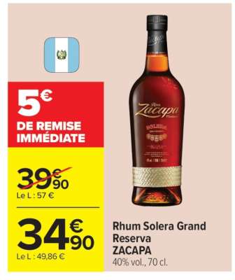 Rhum Solera Grand Reserva ZACAPA