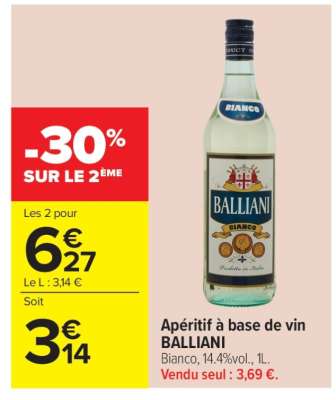 Apéritif à base de vin BALLIANI