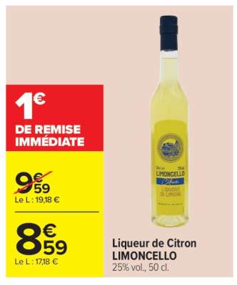 Liqueur de citron Limoncello