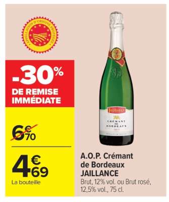 A.O.P. Crémant de Bordeaux JAILLANCE
