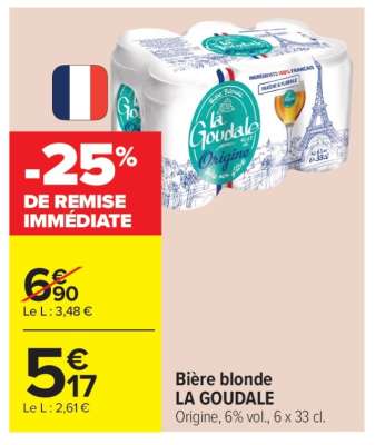 BIÈRE BLONDE 'LA GOUDALE'