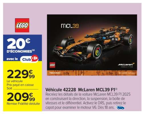 Véhicule 42228 McLaren MCL39 F1