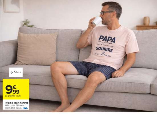 Pyjama court homme
