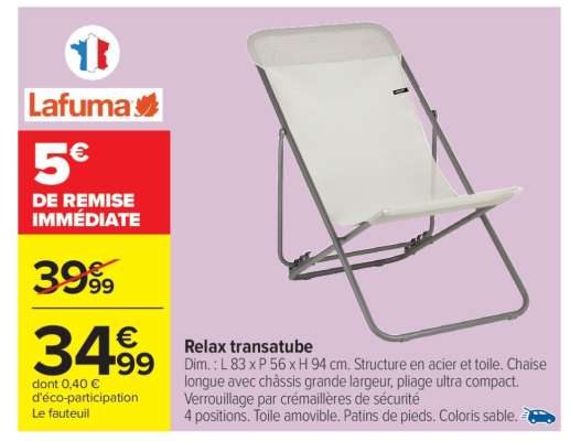 Relax transatube