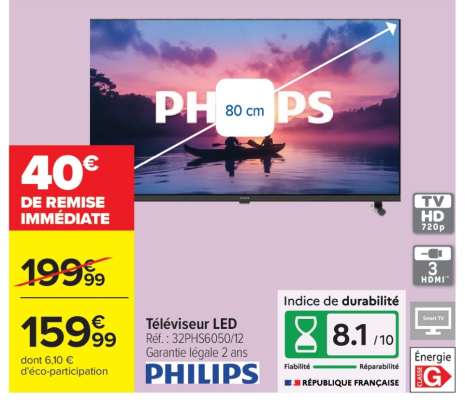 Téléviseur LED Philips
