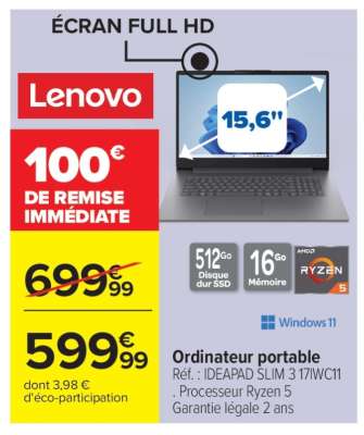 Ordinateur portable Lenovo