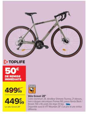 Vélo Gravel 28"