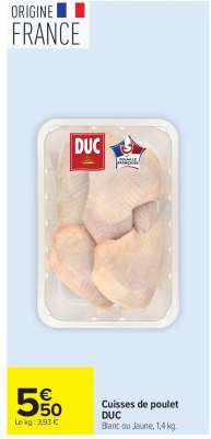 Cuisses De Poulet Duc
