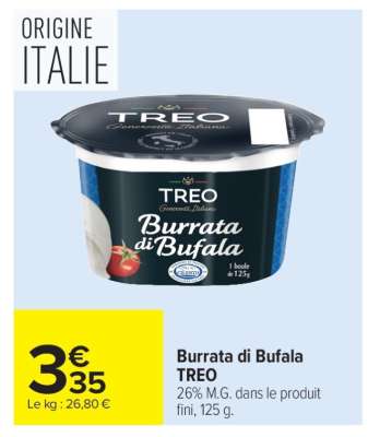 Burrata di Bufala TREO