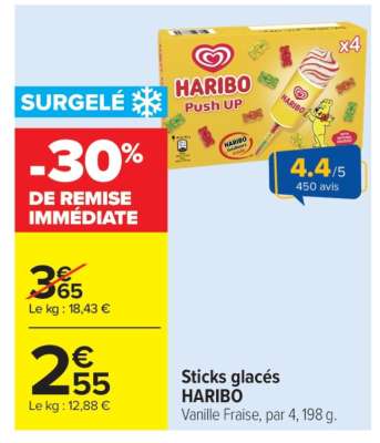 Sticks glacés HARIBO