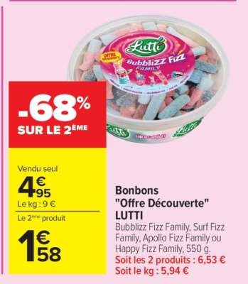 Bonbons "Offre Découverte" LUTTI