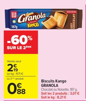 Biscuits Kango GRANOLA