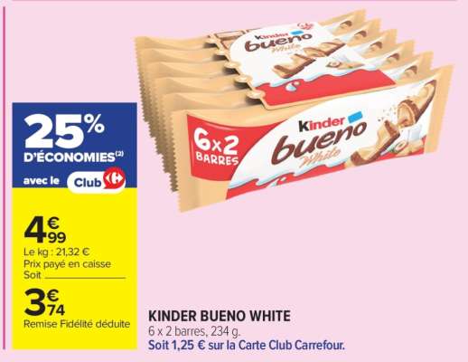 KINDER Bueno White