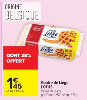 Gaufre de Liège "Lotus"