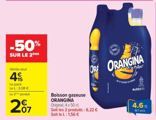 Boisson Gazeuse Orangina