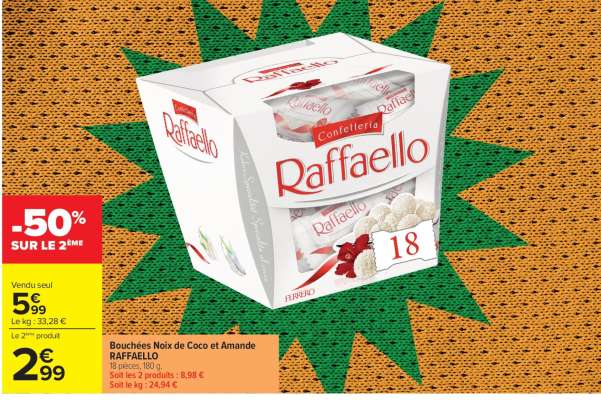 Bouchées Noix de Coco et Amande RAFFAELLO