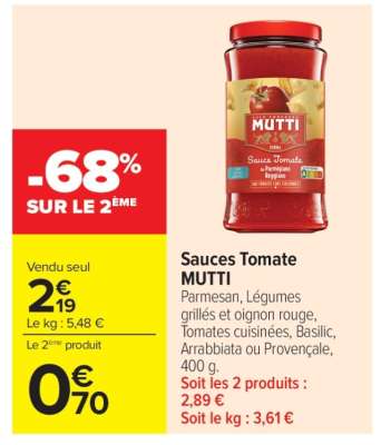 Sauces Tomate MUTTI