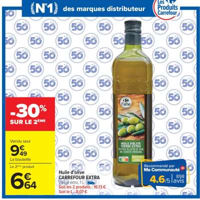 Huile d'olive CARREFOUR EXTRA