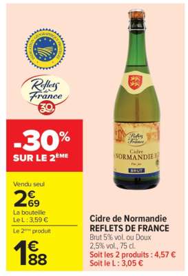 Cidre de Normandie REFLETS DE FRANCE