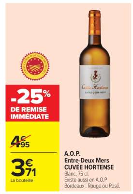 A.O.P. Entre-Deux Mers CUVÉE HORTENSE