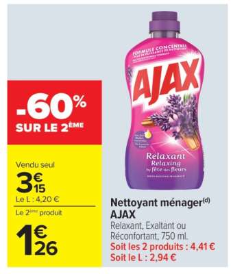 NETTOYANT MENAGER AJAX